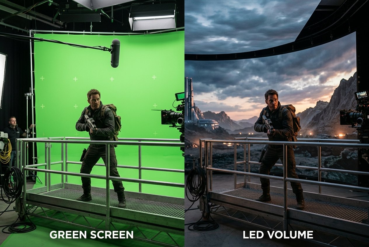 Green Screen vs. LED Volume: How VFX Productions Choose Their Approach