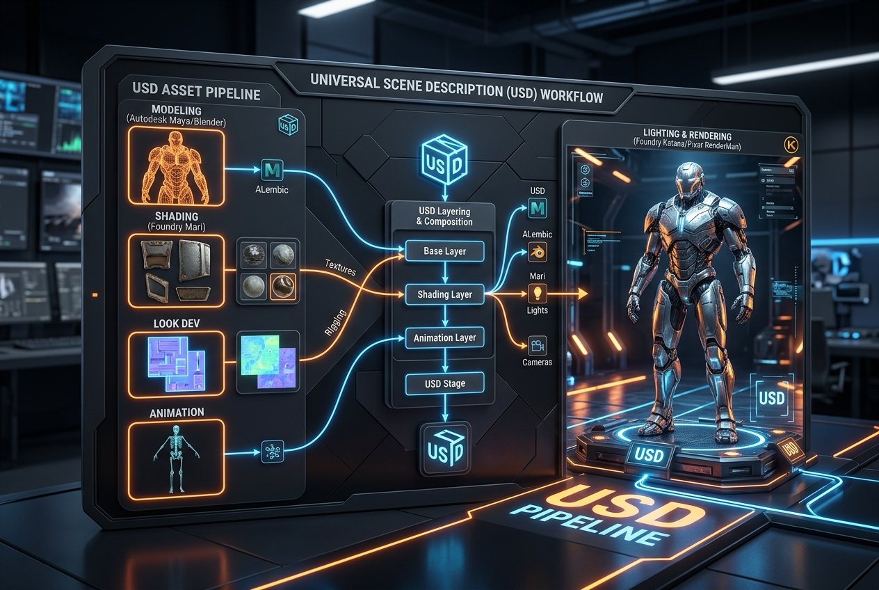 Understanding a USD Workflow in Modern 3D Production